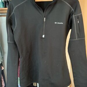 Columbia Omniwick Black Long Sleeve 1/4 zip